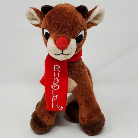 Chrismas Rudolph The Red Nosed Reindeer  Plush 7" Stuffed Animal Toy - Picture 2 of 8